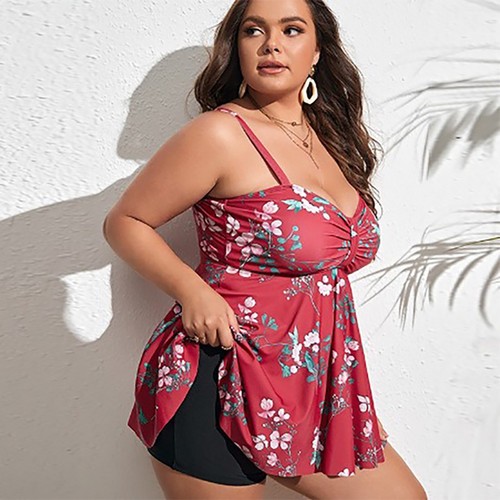 Plus size tankini - tankini, swimsuit