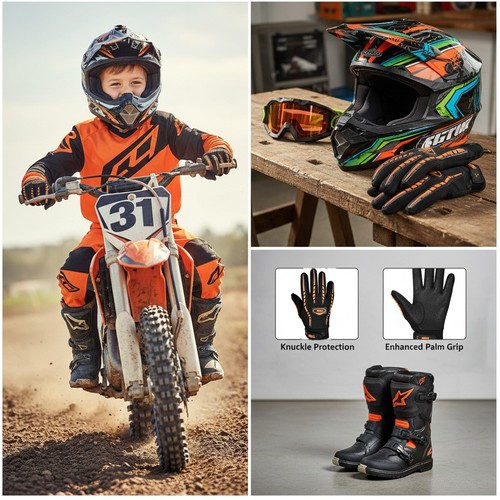 Motocross kids gloves off - kids,