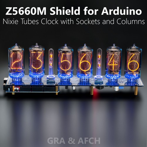 Z5660m shield nixie clock with - z5660m,