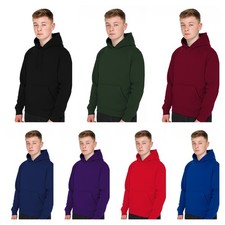 Boys Girls Kids Hoodie Plain