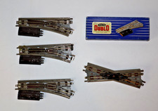 Hornby-Dublo 3-rail 3 x EODPR motorised right points, 1 x EDCR crossing diamond