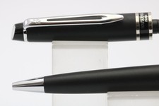 Vintage Waterman Expert MKII Epoxy Matt Black Ballpoint (New Refill Fitted)