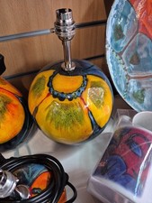 Studio Poole pottery table lamp Ball Large  Wild Poppy  Offers Invited Always