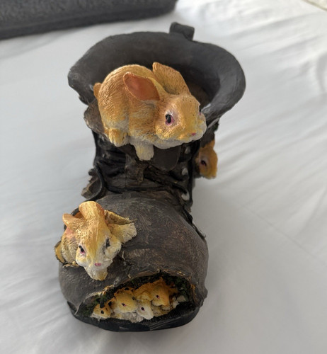 Novelty brown resin boot - novelty,