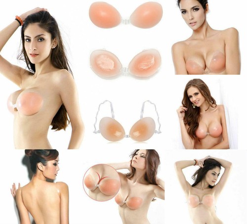 Silicone gel push bra - gel, up