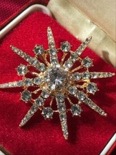 Art Deco Style CRYSTAL GOLD