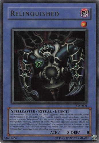 Yugioh relinquished sdp - yugioh,