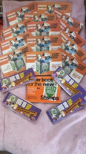 Full green shield stamps - green,