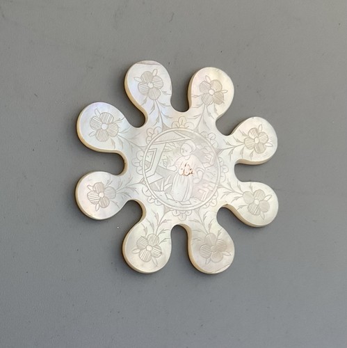 Carved mother pearl - mother, of