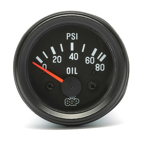Ssp oil pressure - gauge,, black