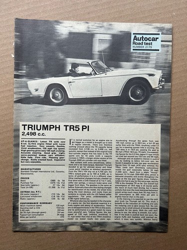 Triumph tr5 autocar road - pi,