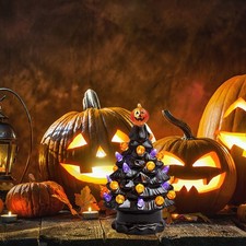 Lighted Ceramic Halloween Tree
