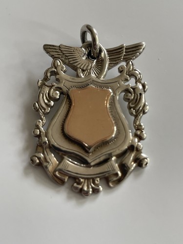 Antique sterling silver medal - antique,