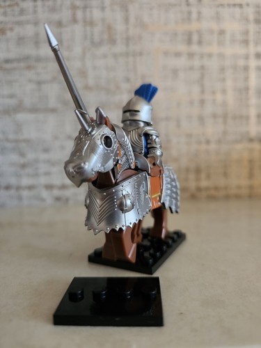 Silver medieval knight with - medieval,