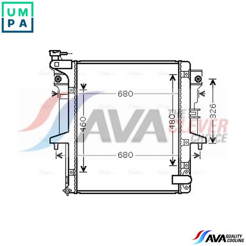 Radiator engine cooling mt2203 - radiator,