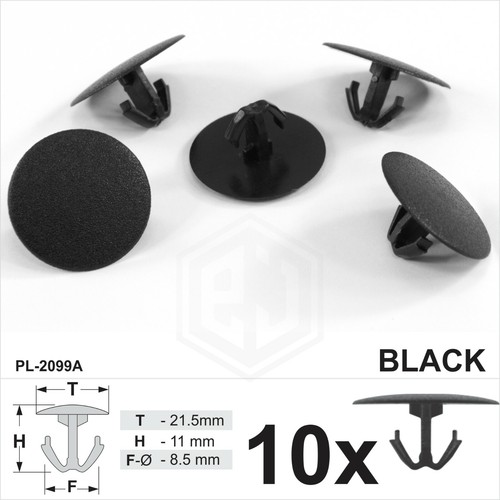 10x clips bonnet hood - 10x,