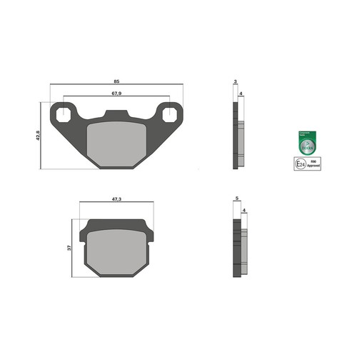 Malossi brake pads for - pads,