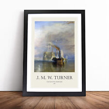 The Fighting Temeraire Joseph-Mallord William Turner Framed Canvas Wall Art