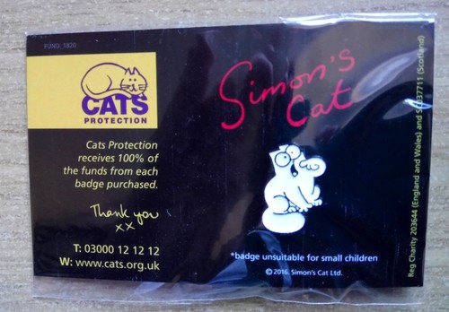 Pin badge simons cat feed - -, me