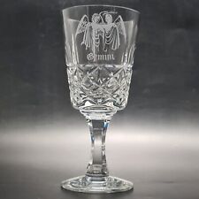 Lead Crystal Gemini Wine Glass Goblet Zodiac Sign Astrology 240ml Cut Glass Gift