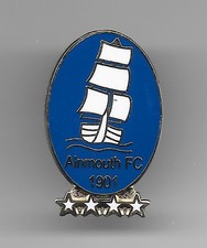 ALNMOUTH FC  NON LEAGUE ENAMEL  BADGE   VERY GOOD CONDITION
