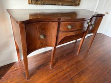 Antique Serpentine Mahogany Sideboard NO RESERVE