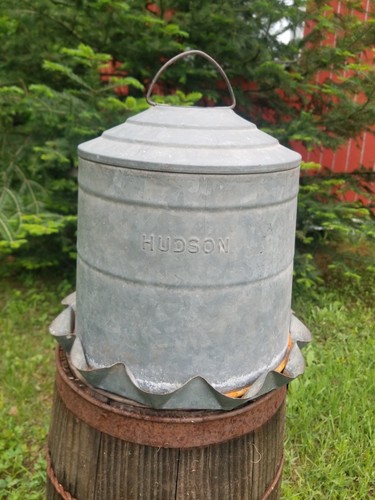 Vtg hudson galvanized - 10",
