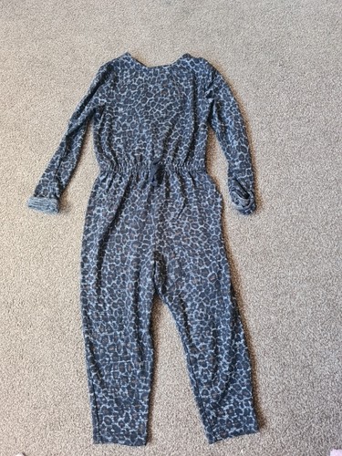 Girls leopard print jumpsuit - leopard,