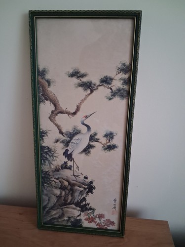 Chinese picture crane signed - chinese,