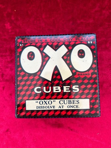 Antique oxo tin - antique,