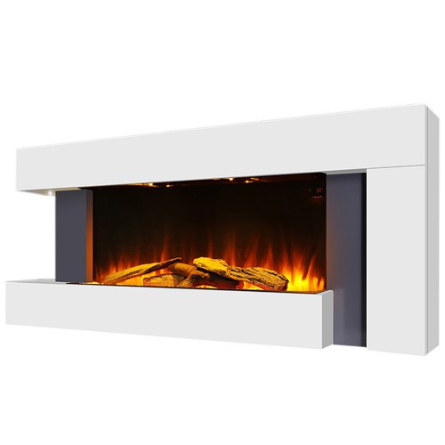 Electric fireplace white - electric,