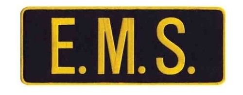 Medium gold on black - e.m.s.,