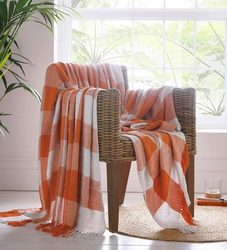 Epsom throw terracotta - epsom,