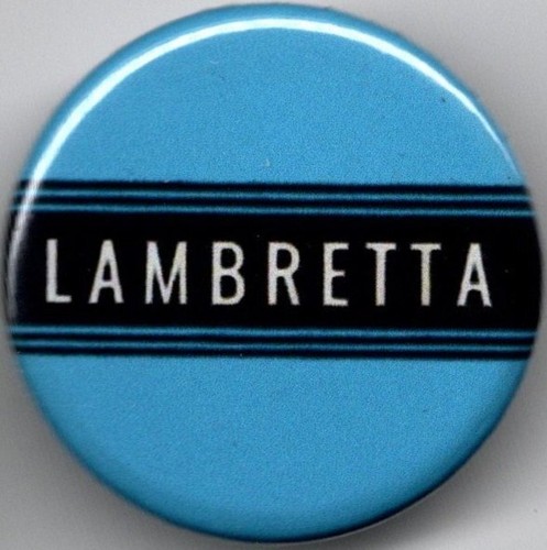 Lambretta pin button - lambretta, badge