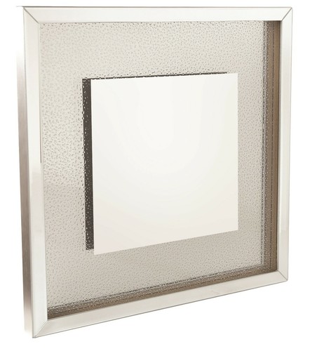 Large bubbled glass square - glass,