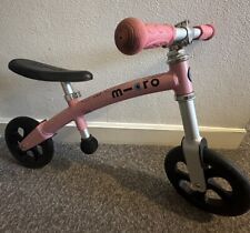 Girls Micro Scooter Brand Pink Balance Bike - Adjustable - Age 2 - 5 Years