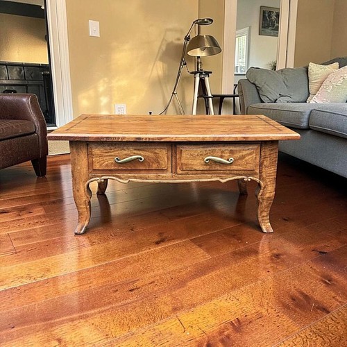 Hardwood coffee table - coffee,