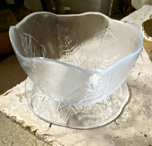 Glass leaf pattern kosta - leaf, boda