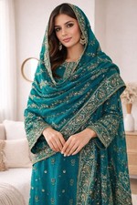 Emerald Green Embroidered