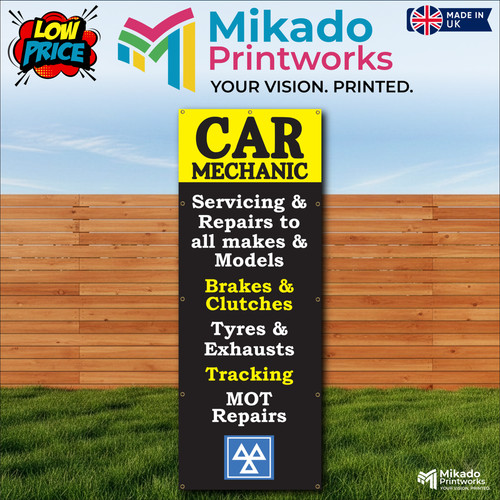 Car mechanic banner waterproof - mechanic,