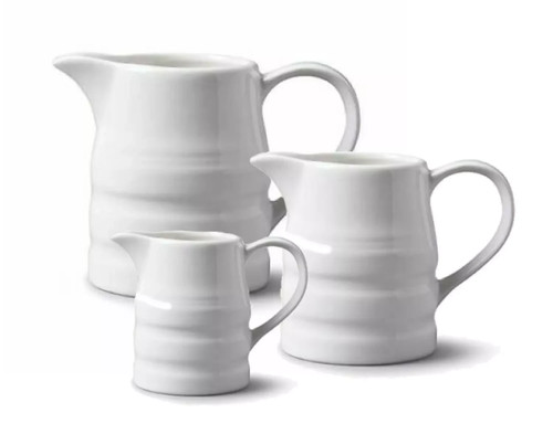 Churn jug white porcelain - churn,