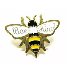 Bee Kind Pin Badge Bumble Bee