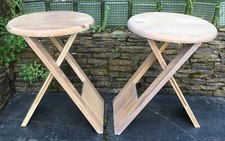 Vintage Folding Wooden Stools