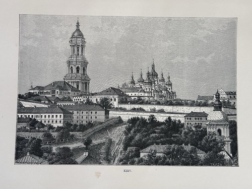 1880 view kiev - 1880, of