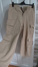 primark ● size 12 L  29"● beige cargo pockets trousers womens ladies