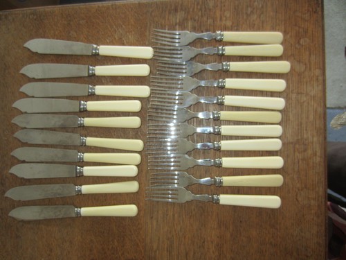 Vintage fish cutlery set - fish,