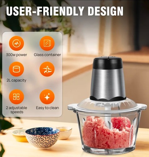 Electric chopper food - 2l,