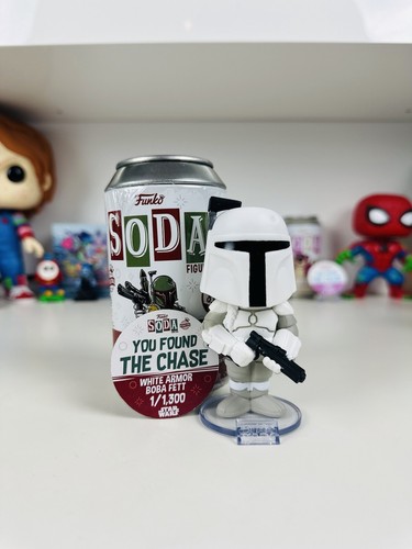 Funko soda boba fett white - funko,