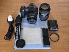 Olympus E500 8MP CCD DSLR Camera Body + 14-45 + 40-150mm Zoom Lenses - M2606