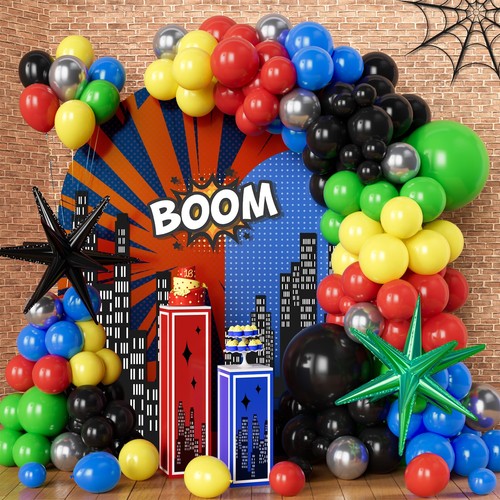 134pcs red blue yellow - red, green
